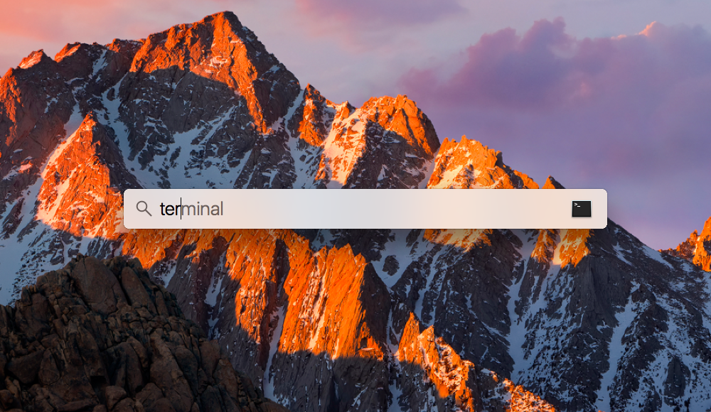 How to open the terminal on Mac