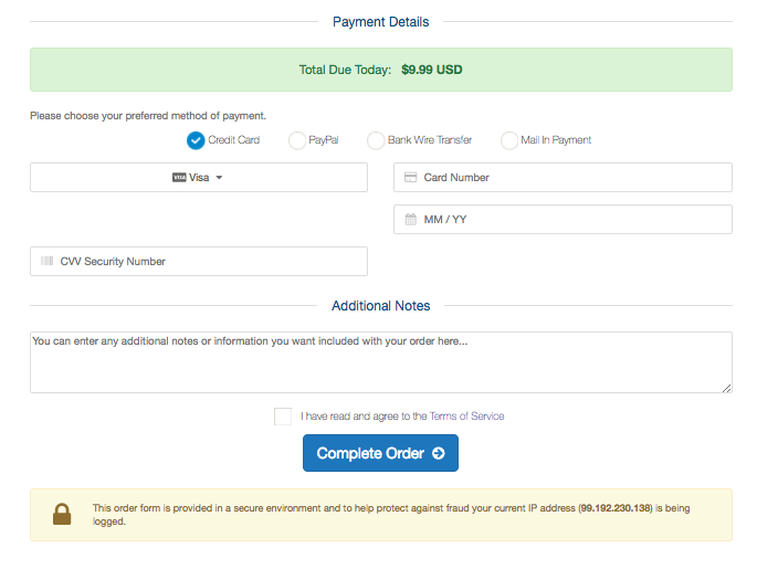 Add payment details and purchase the domain transfer